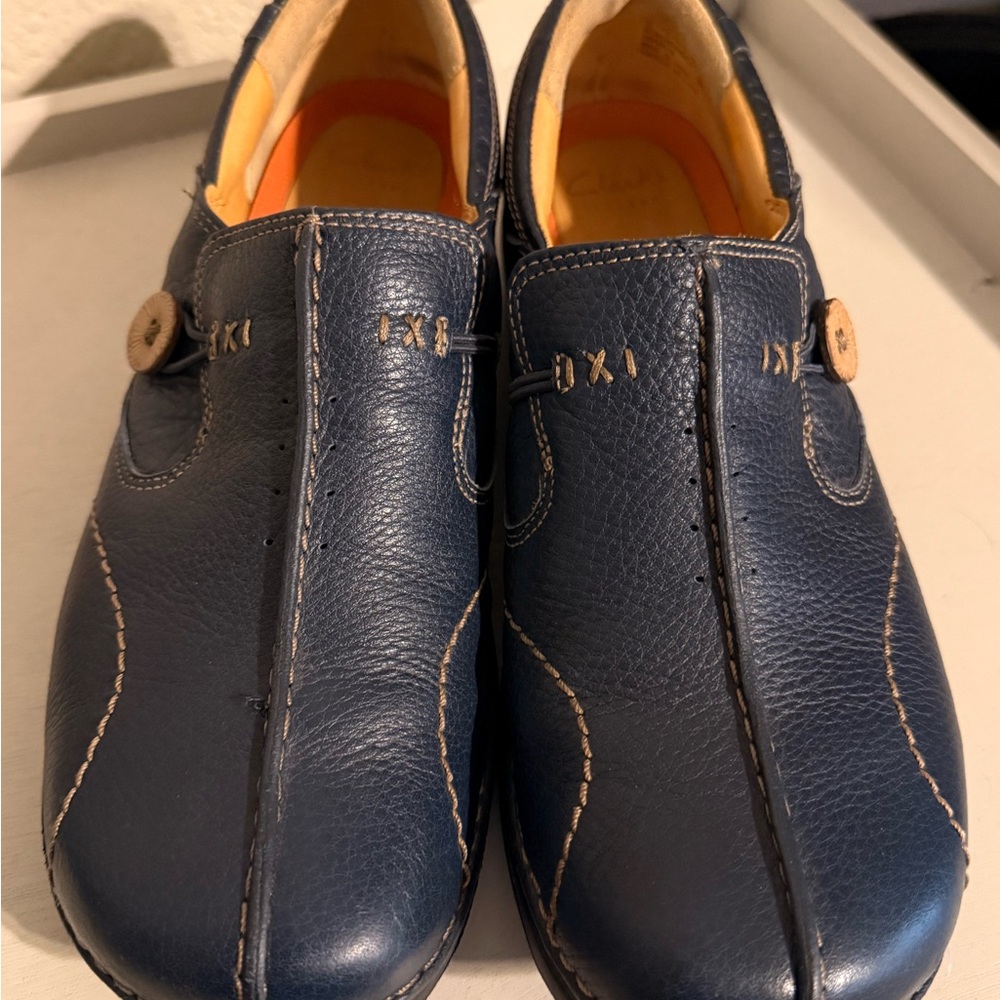 Women’s Clark’s  Blue Leather Shoes